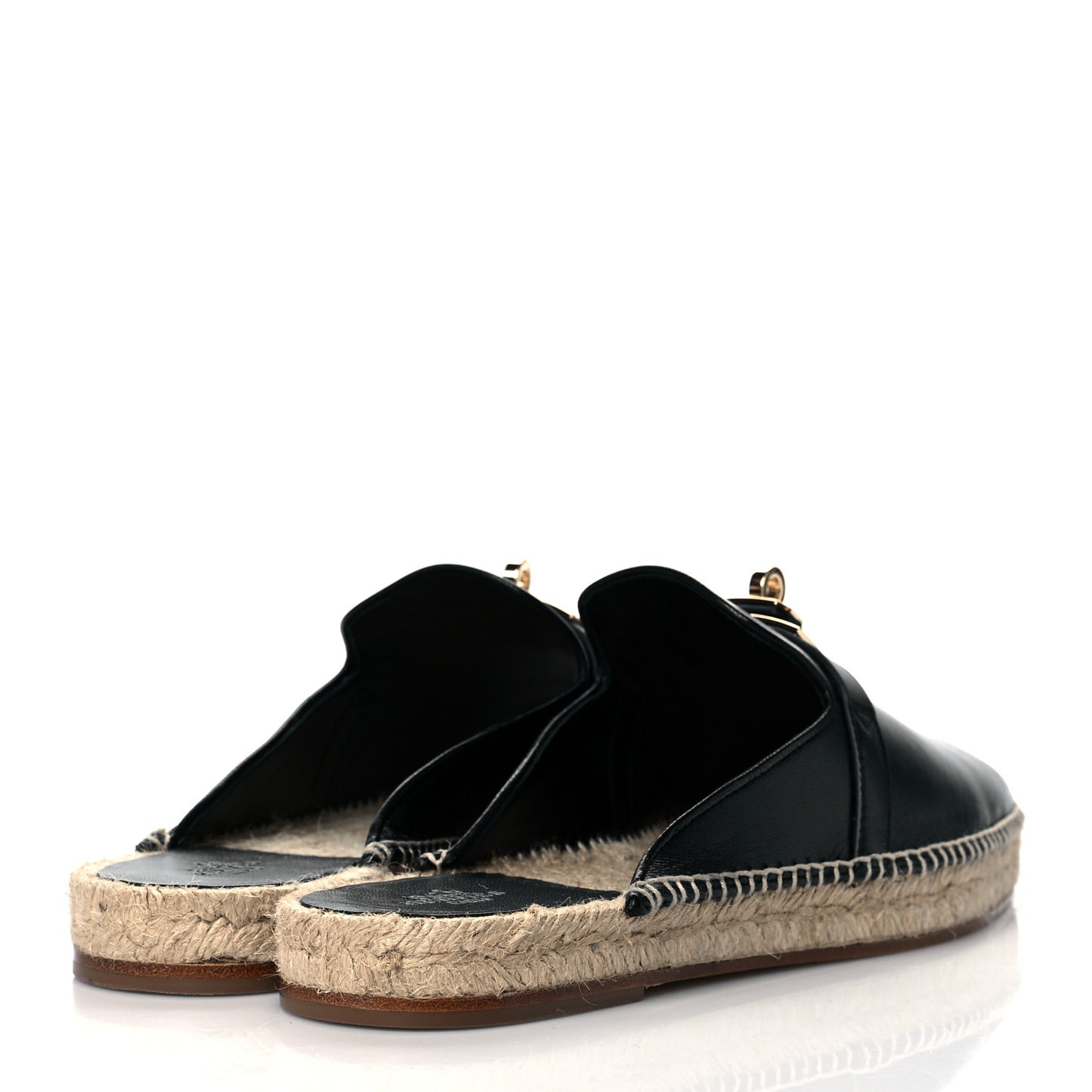 Goatskin Feria Espadrille 38 Black