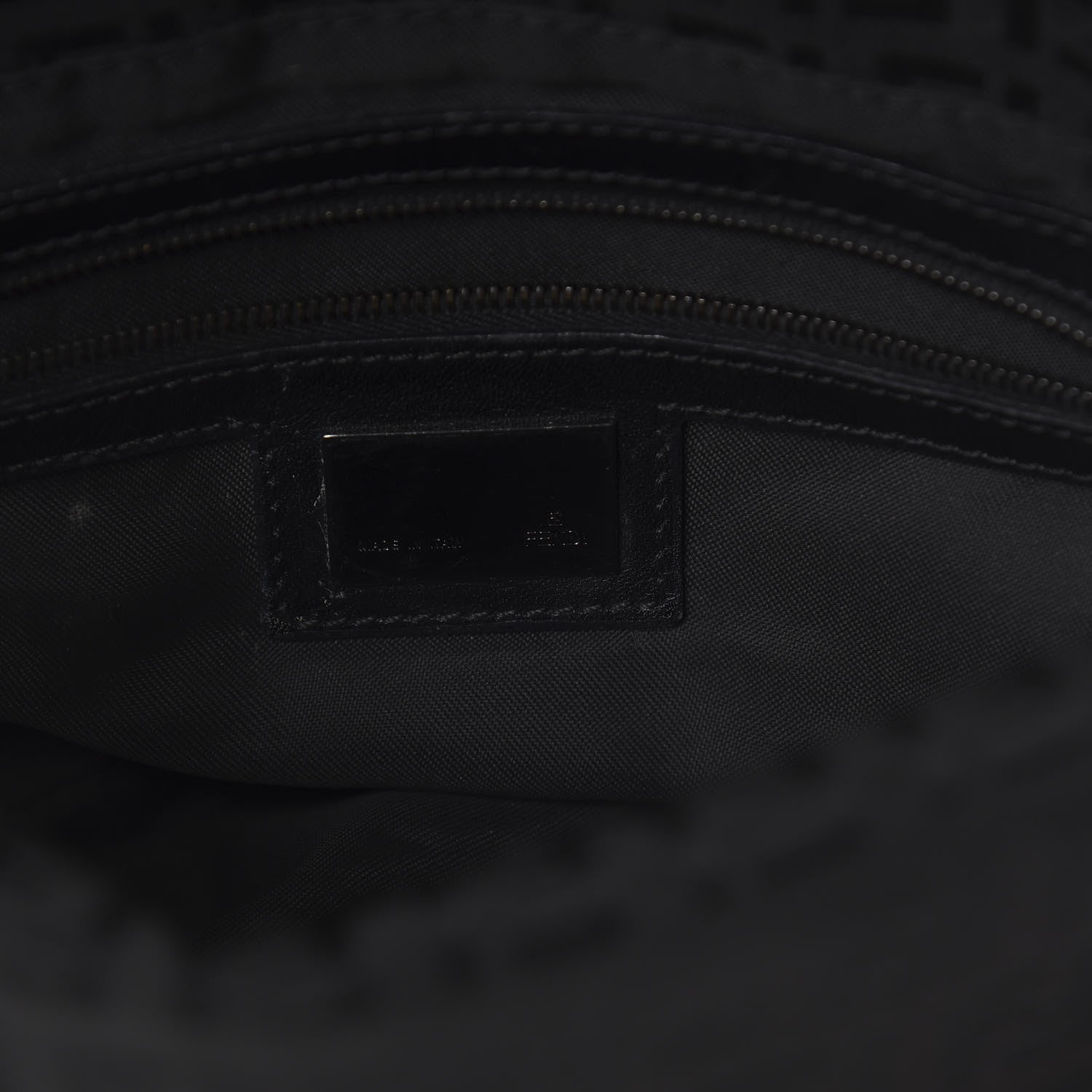 Fendi Zucchino Baguette Black 5 of 8