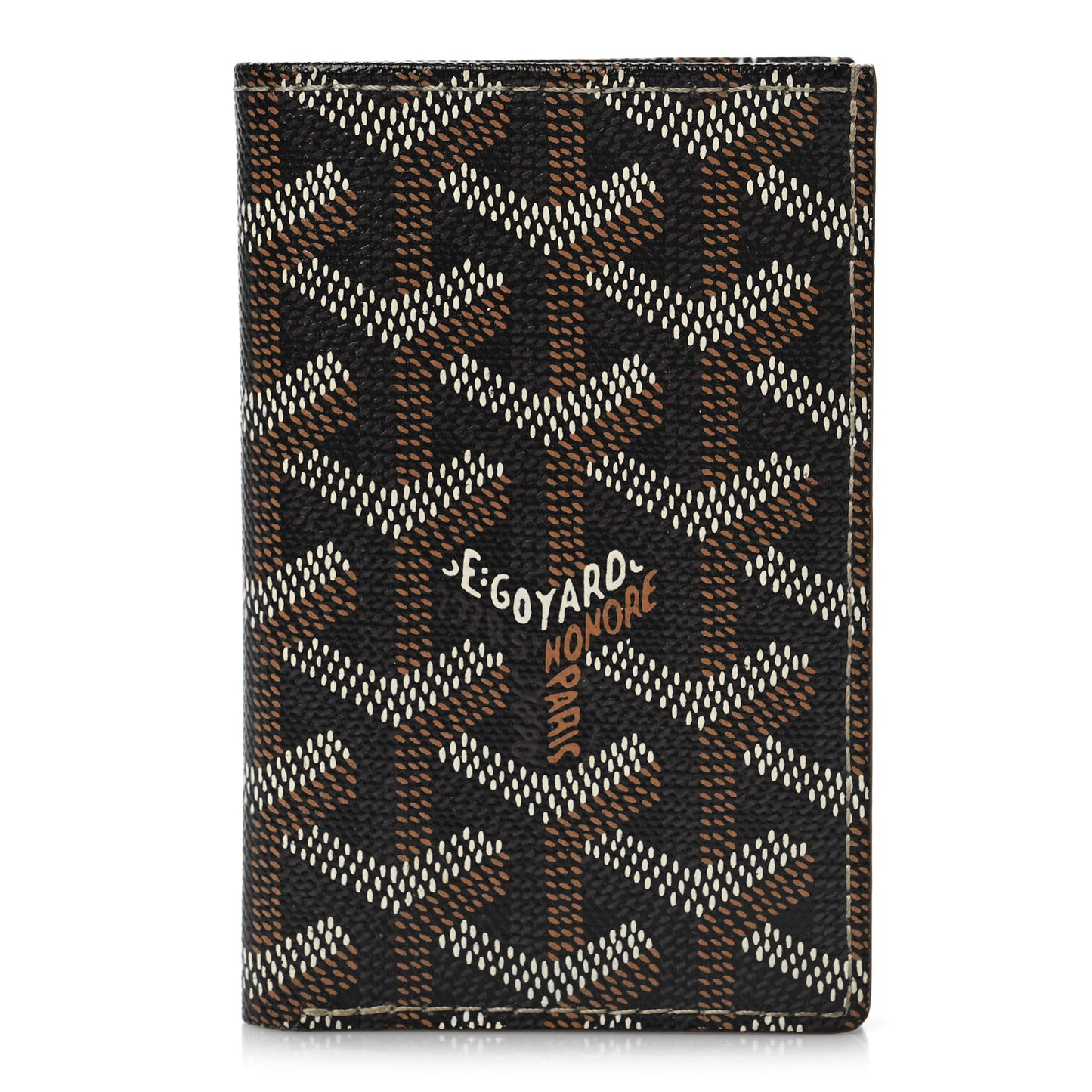 Goyardine Saint Pierre Card Holder Black Gold