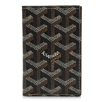 Goyard Goyardine Saint Pierre Card Holder Black Gold 1 of 9