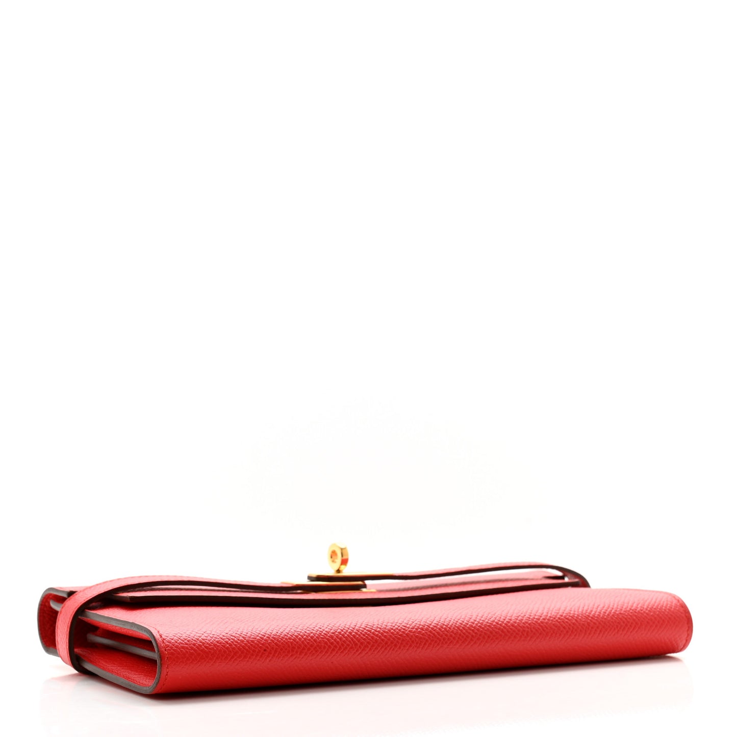 Epsom Kelly Longue Wallet Rouge Tomate