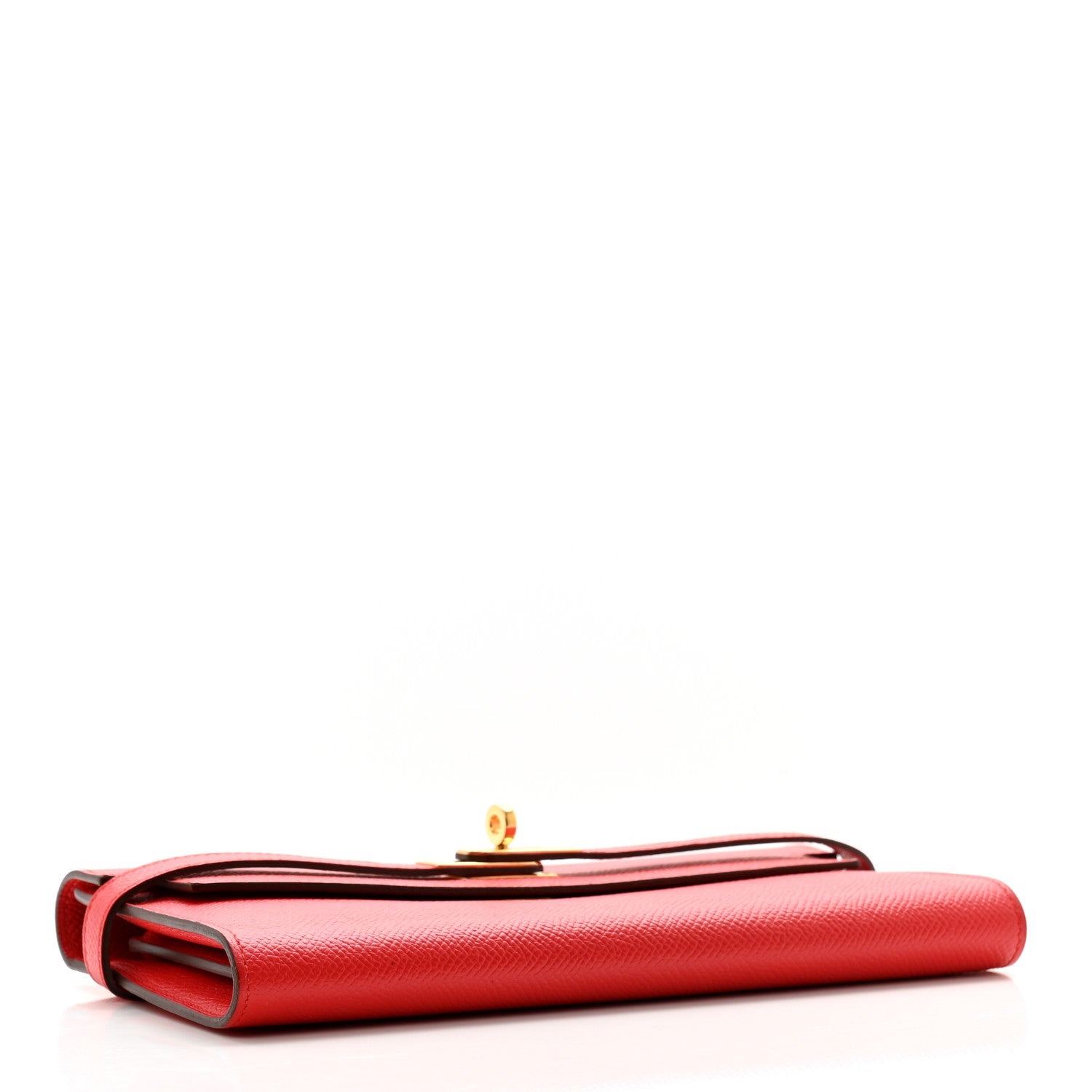 Hermes Epsom Kelly Longue Wallet Rouge Tomate 4 of 15