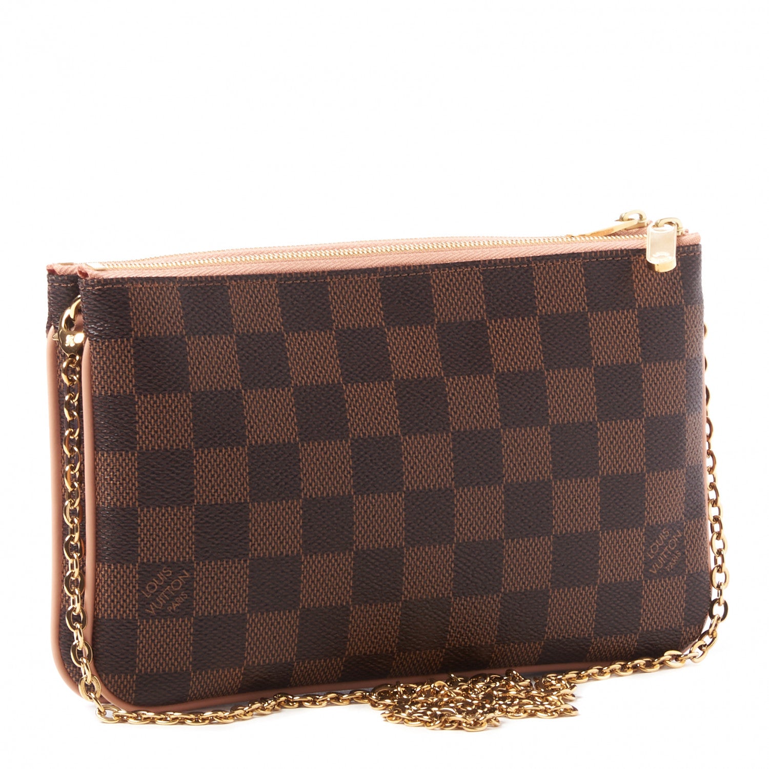 Louis Vuitton Damier Ebene Double Zip Pochette 3 of 9
