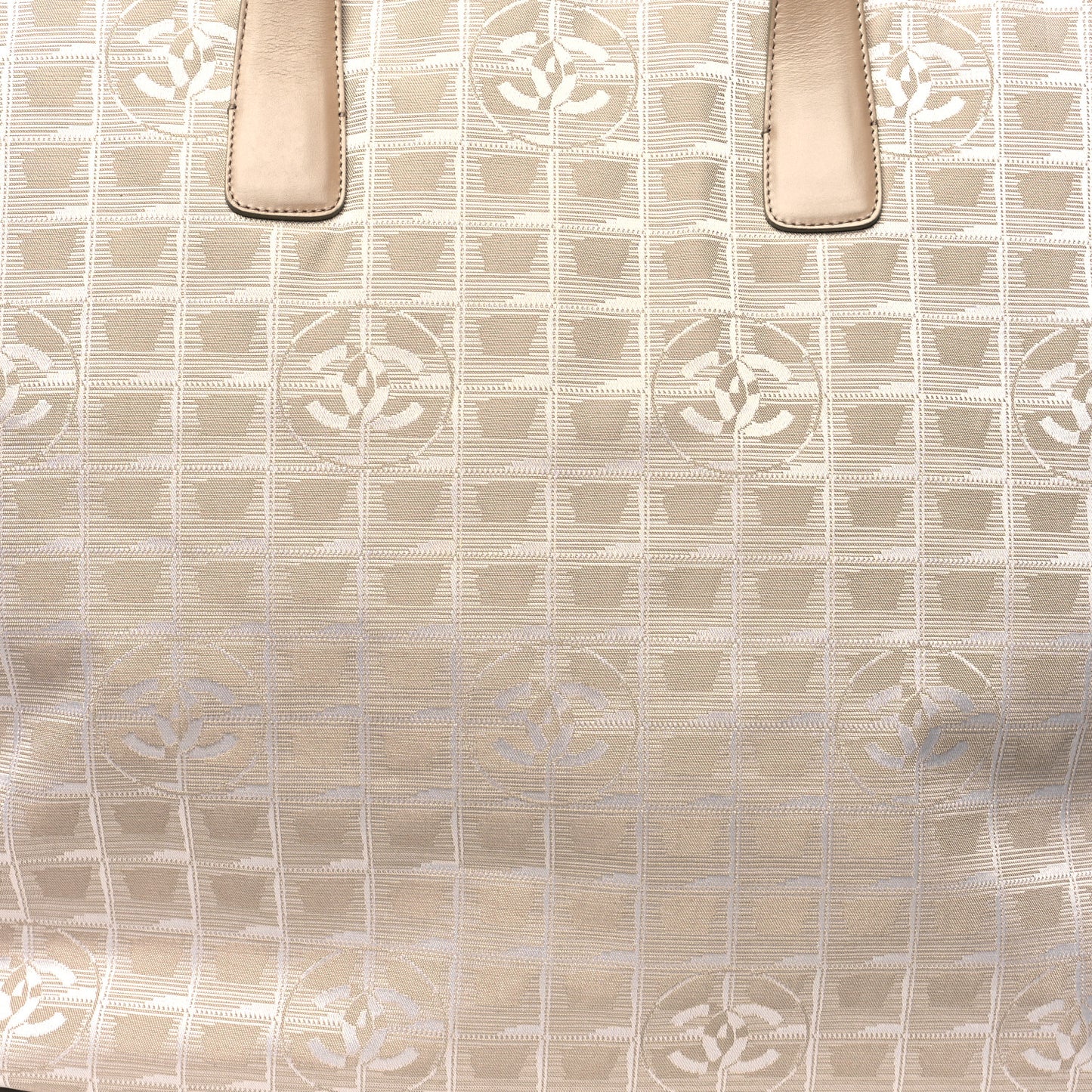 Nylon Extra Large Travel Tote Beige