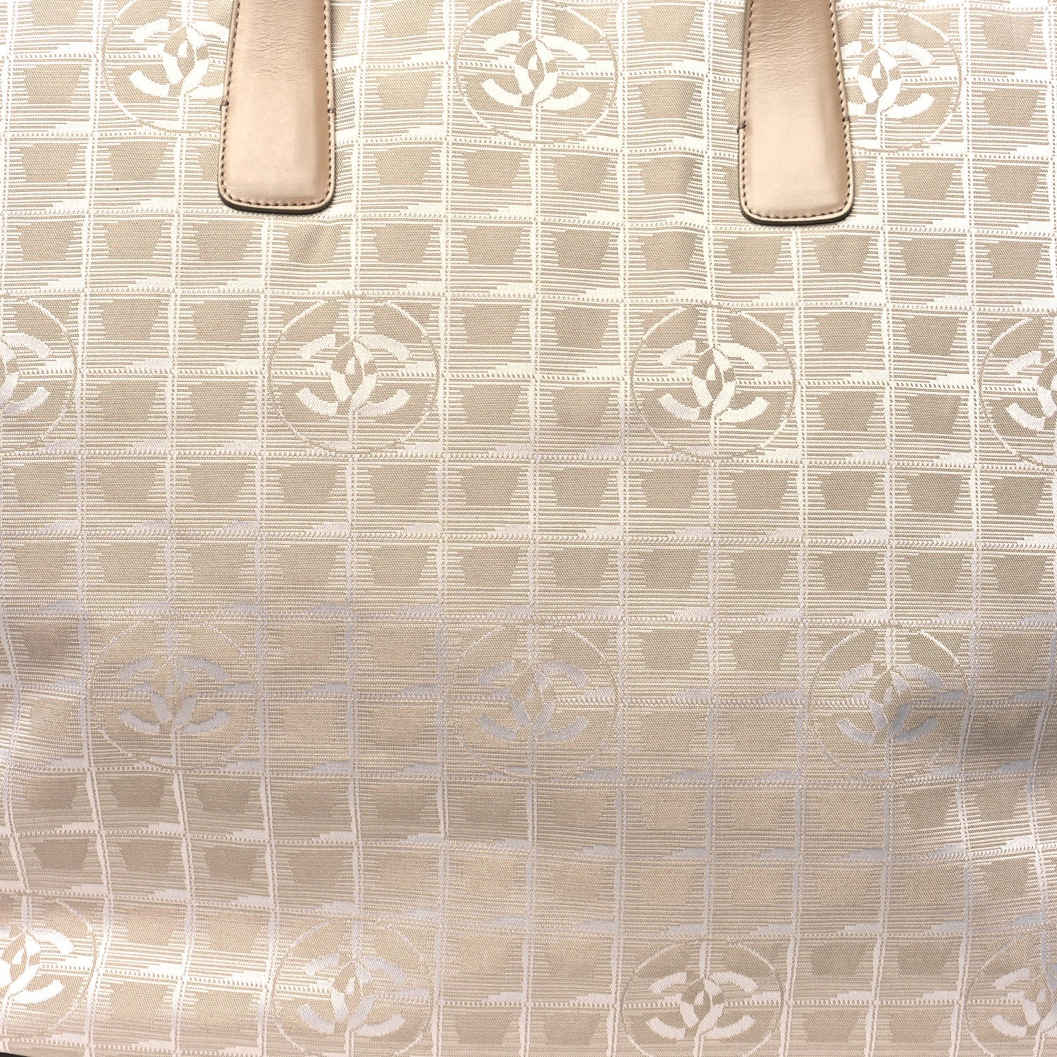 Chanel Nylon Extra Large Travel Tote Beige 8 of 17