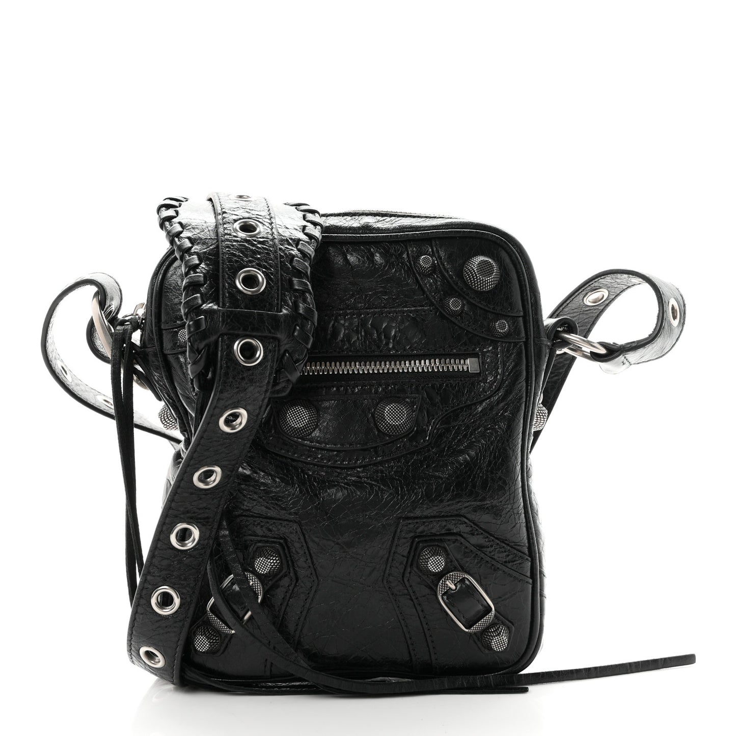 Agneau Arena Le Cagole Crossbody Bag Black