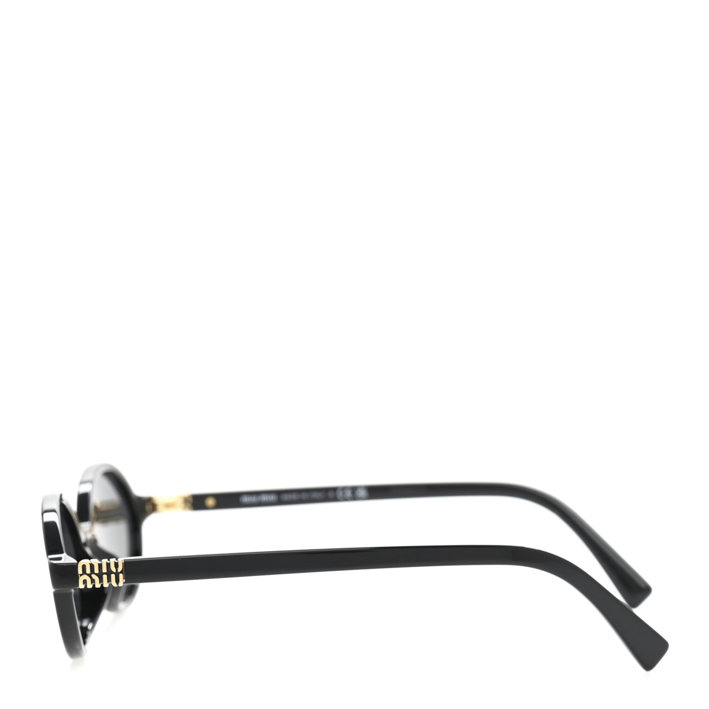 Acetate Oval Regard Sunglasses SMU04Z Slate Gray