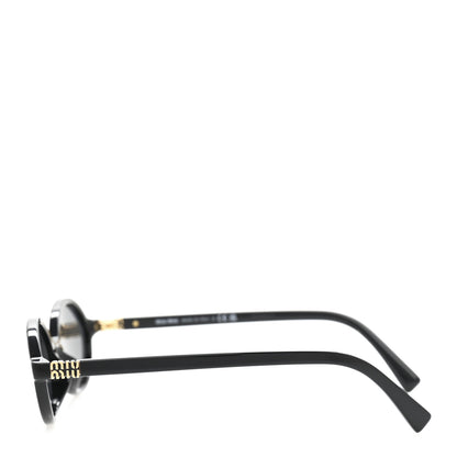 Miu Miu Acetate Oval Regard Sunglasses SMU04Z Slate Gray 3 of 8