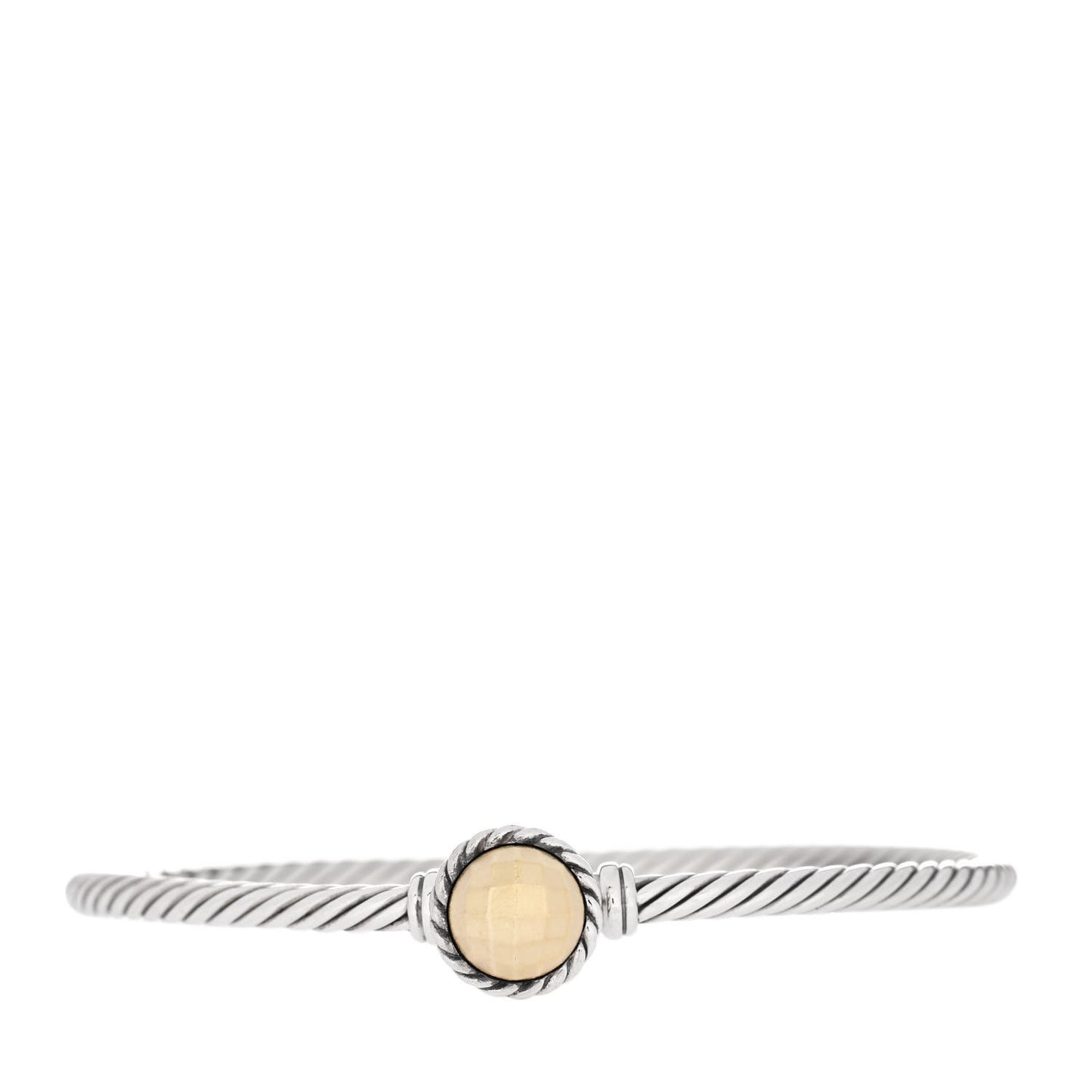 Sterling Silver 18K Yellow Gold 3mm Chatelaine Bracelet