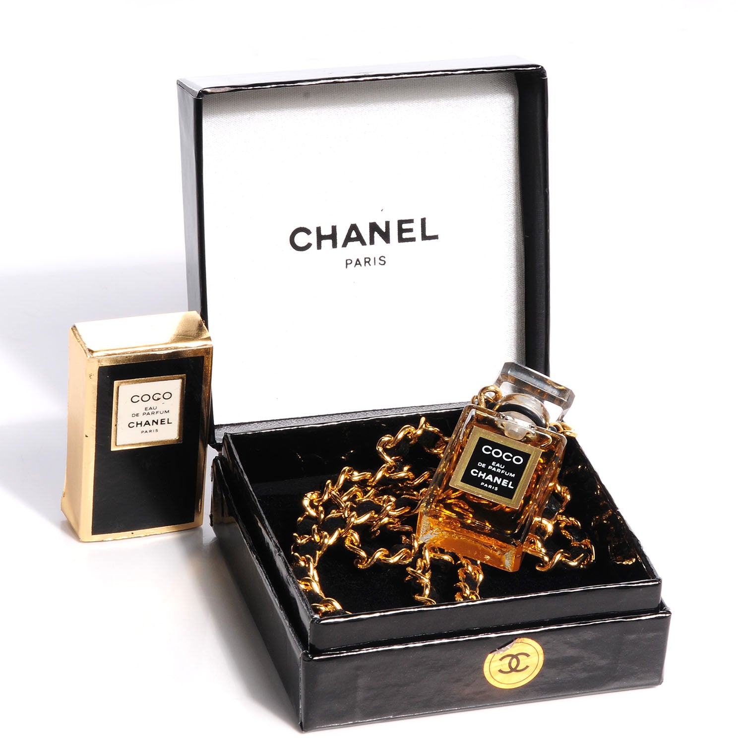 Chanel Coco Perfume Bottle Necklace 68048 – FASHIONPHILE