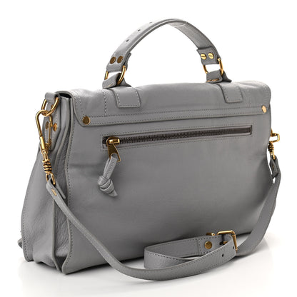 Proenza Schouler Lambskin Medium PS1 Satchel Concrete Grey 3 of 9