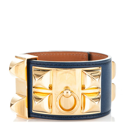 Hermes Swift Collier De Chien CDC Bracelet Small Bleu Saphir 1 of 6