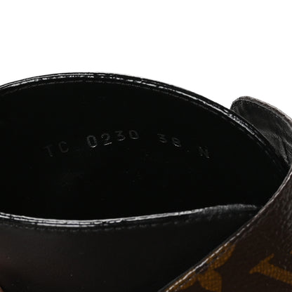 Louis Vuitton Calfskin Monogram Discovery Flat Ankle Boots 38 Black 8 of 9