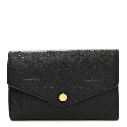 Louis Vuitton Empreinte Compact Curieuse Wallet Black 1 of 11