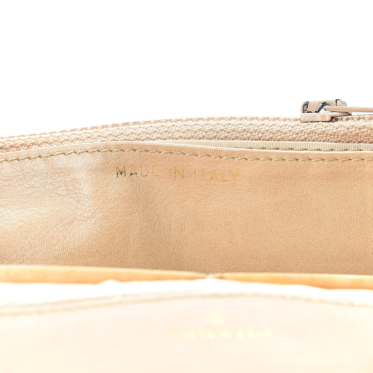 Chanel Caviar Timeless CC Wallet on Chain WOC Beige 6 of 19