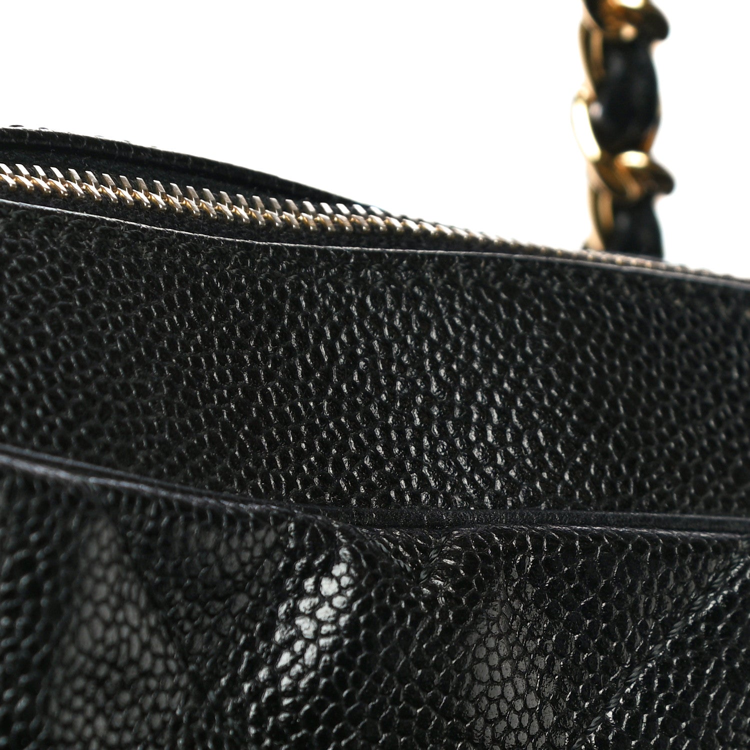 Chanel Caviar Chevron Quilted Camera Case Black 13 of 13
