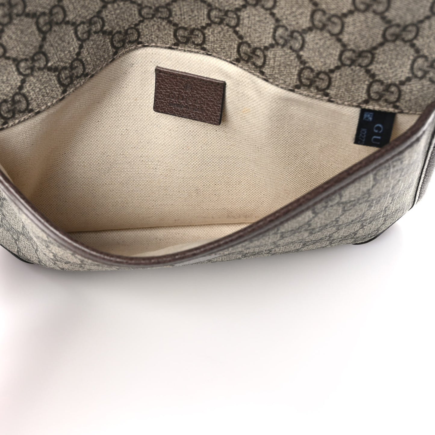 GG Supreme Monogram Neo Vintage Web Belt Bag Brown