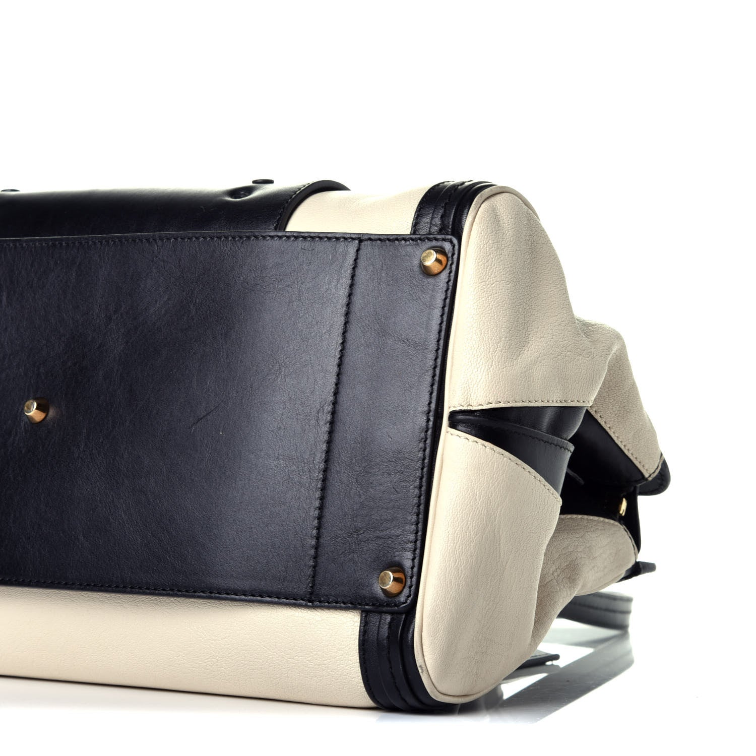 Chloe Sheepskin Calfskin Large Alice Satchel Husky White 10 of 10