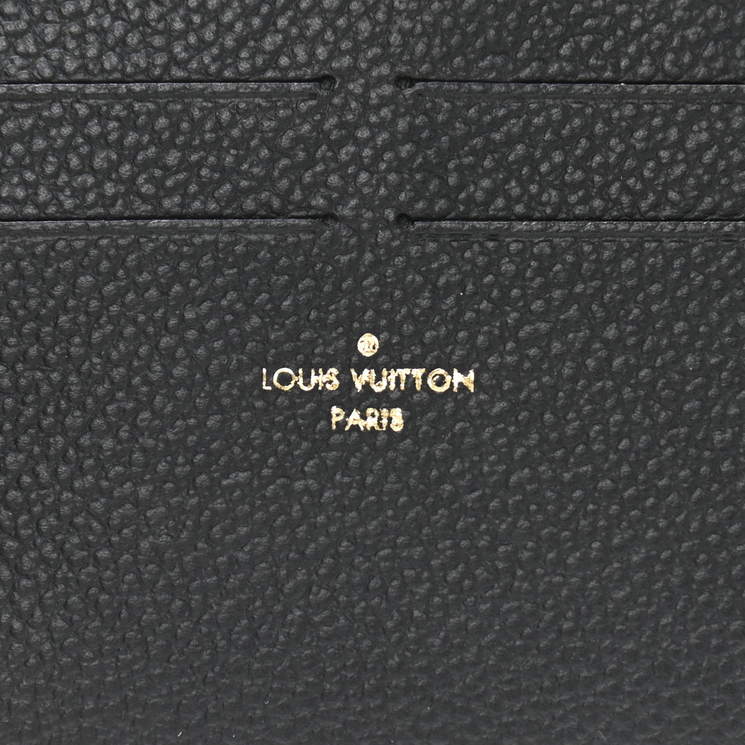 Louis Vuitton Calfskin Felicie Chain Wallet Card Holder Insert Black 6 of 6
