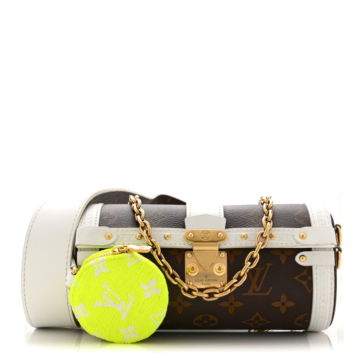 Monogram LV Match Papillon Trunk White