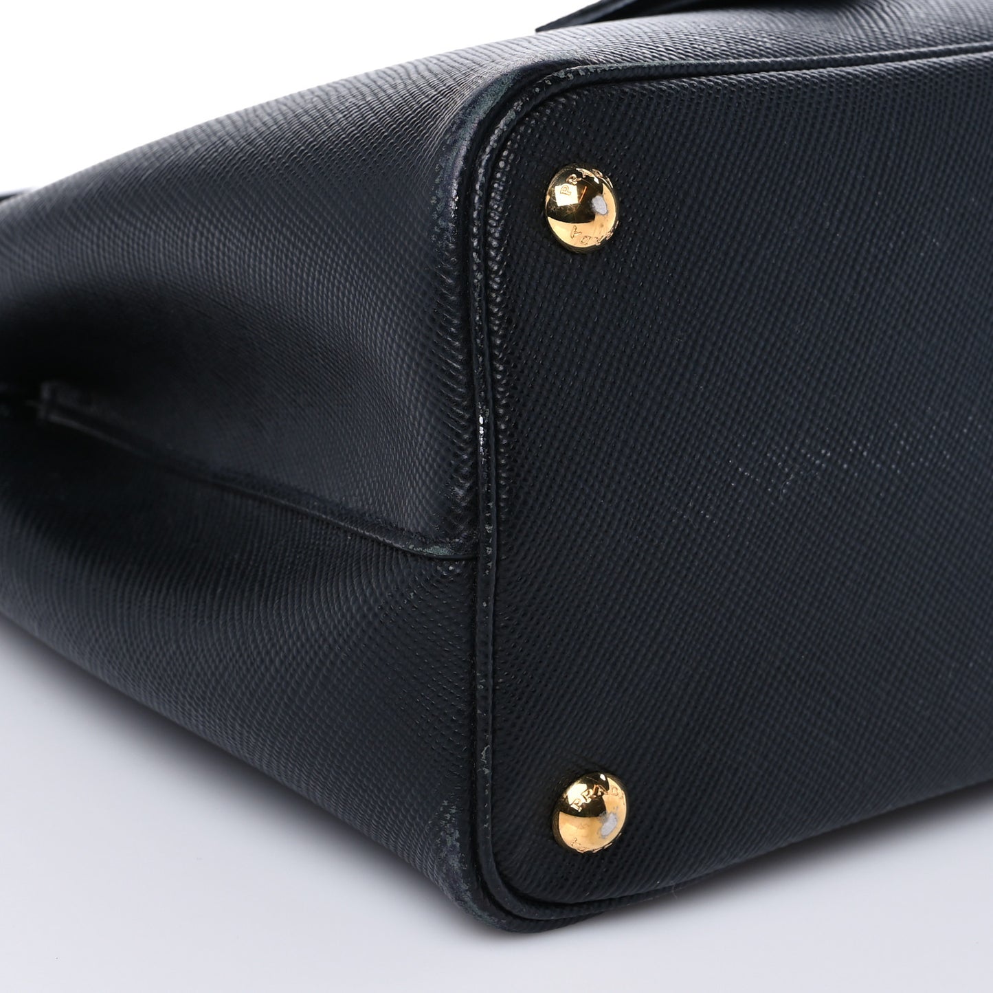 Saffiano Cuir Small Double Bag Black Mughetto