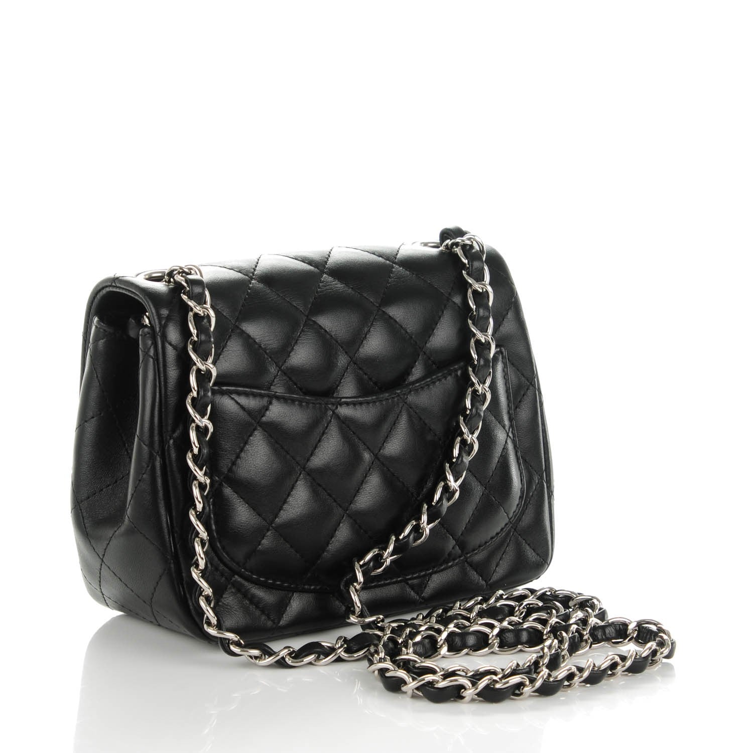 Chanel Lambskin Quilted Mini Square Flap Black 3 of 9