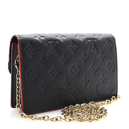 Louis Vuitton Empreinte Vavin Chain Wallet Marine Rouge 3 of 9