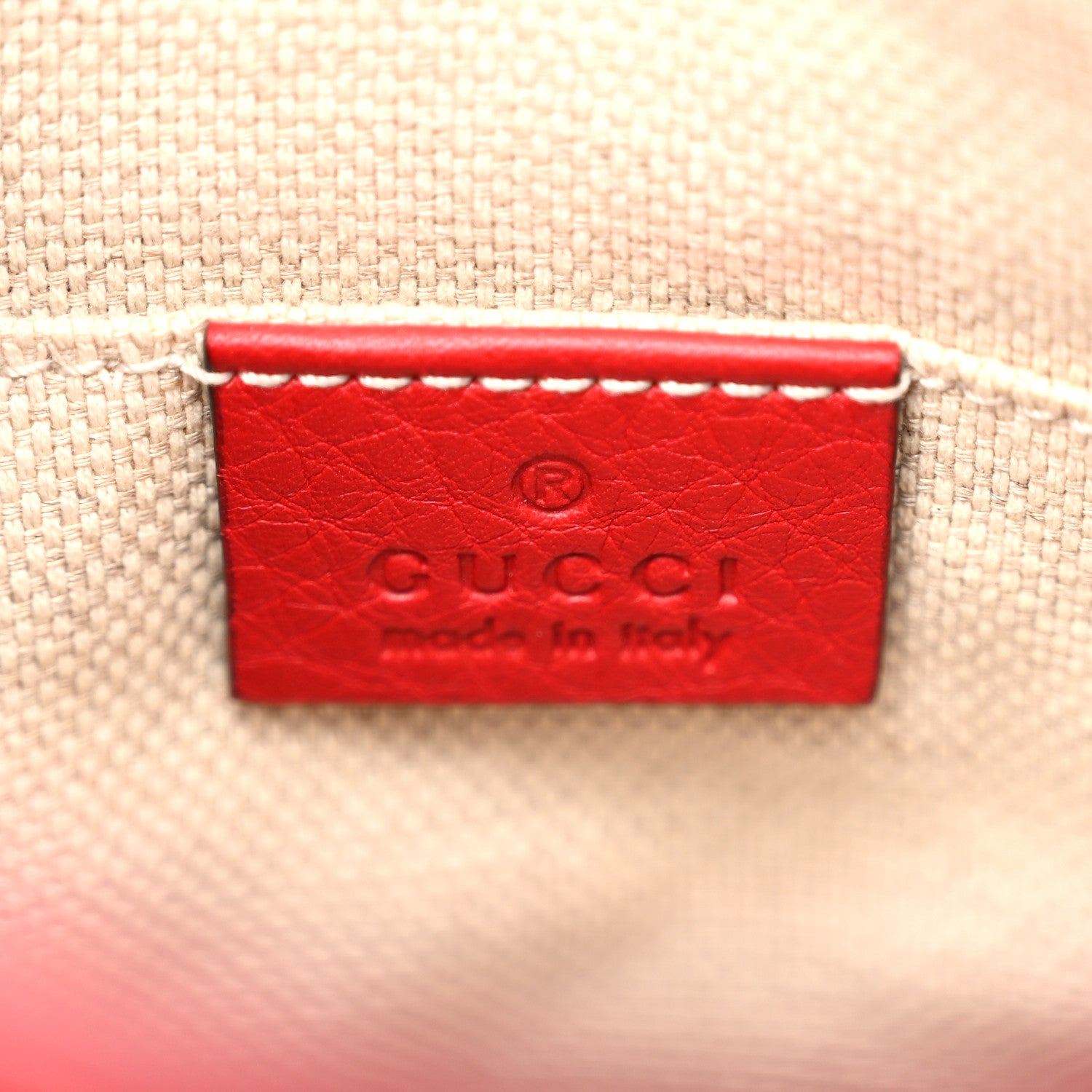 Gucci Pebbled Calfskin Small Soho Chain Shoulder Bag Tabasco Red 7 of 11