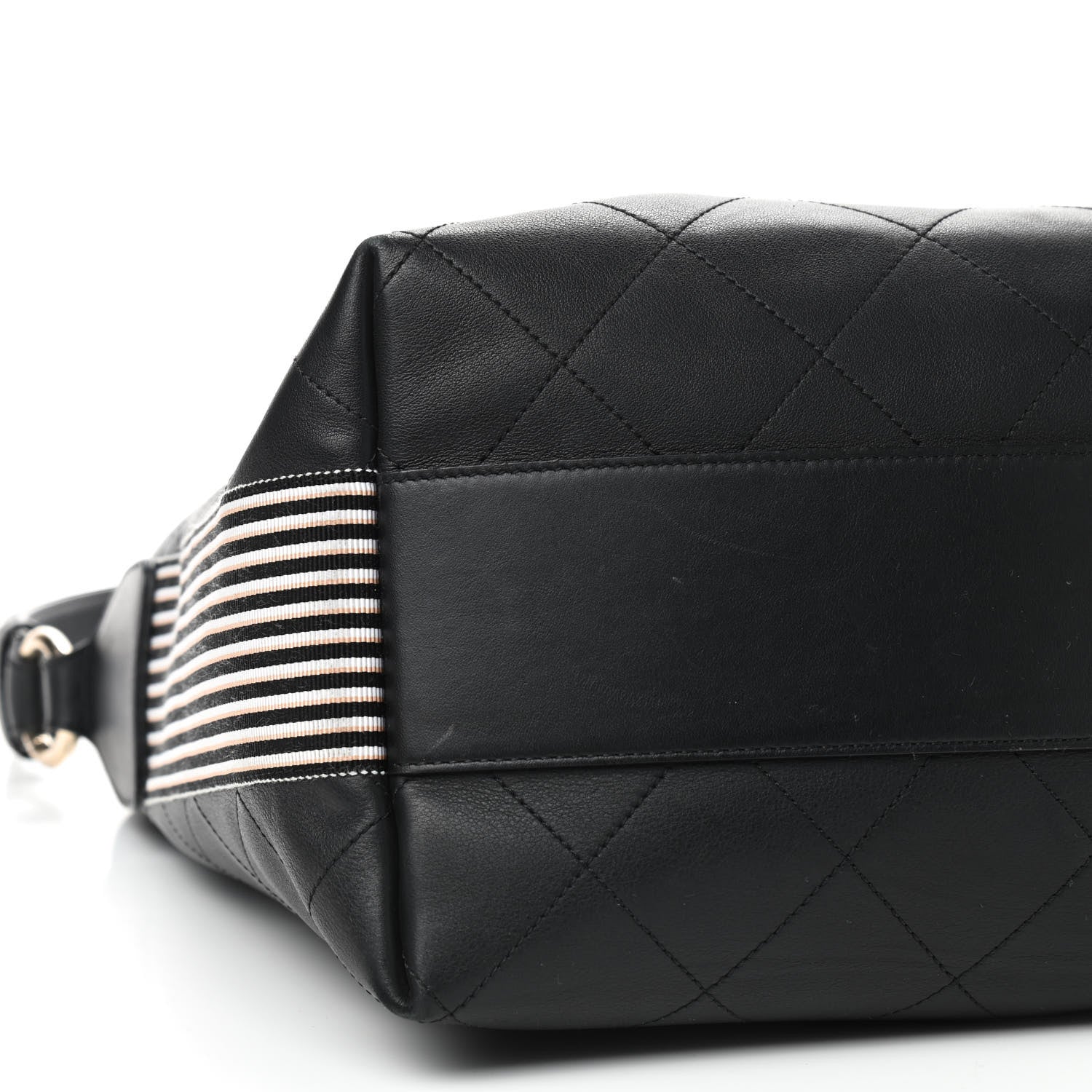Chanel Calfskin Stitched Over & Over Hobo Black 6 of 9