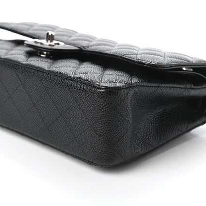 Chanel Caviar Quilted Medium Double Flap Black 7 of 11