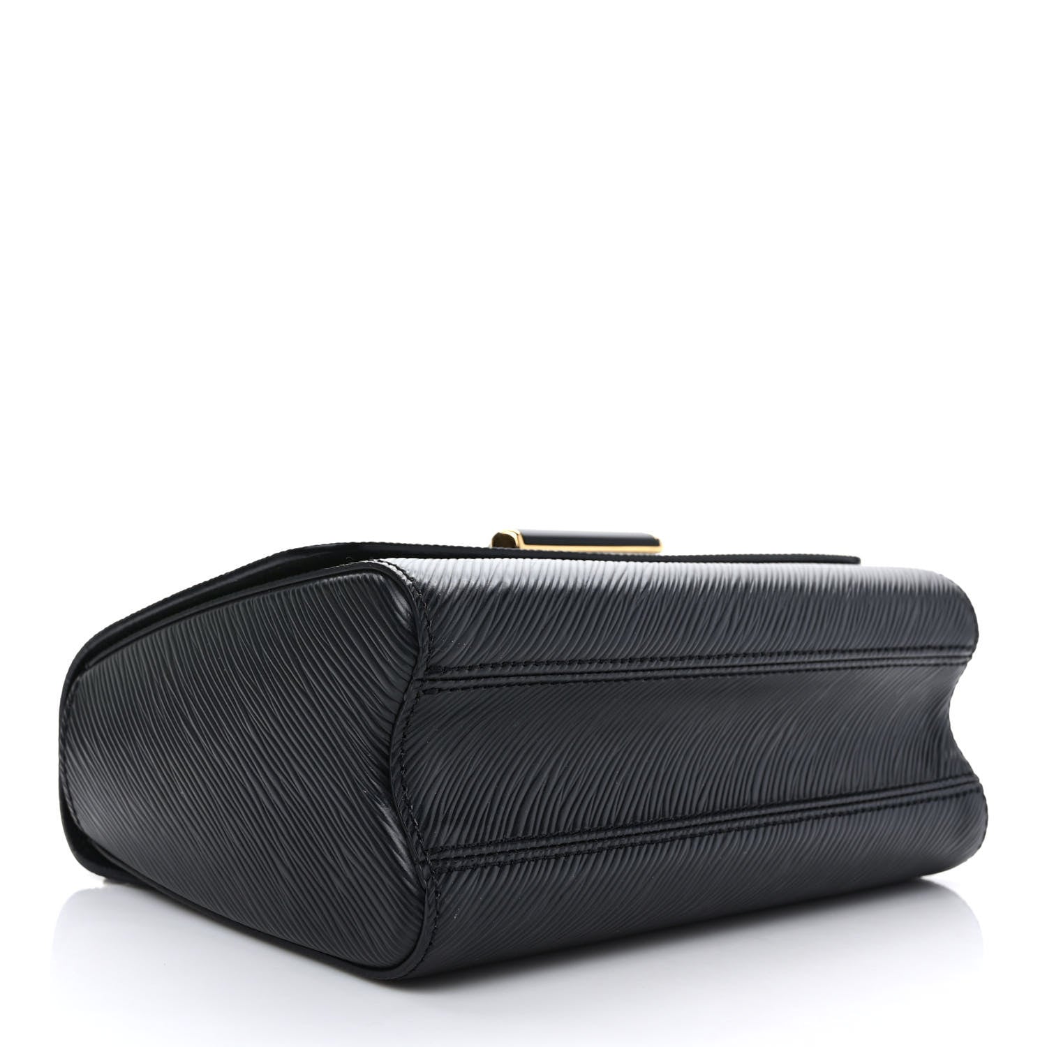 Louis Vuitton Epi Twist Shoulder Bag MM Matte Black Gold 5 of 10