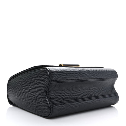 Louis Vuitton Epi Twist Shoulder Bag MM Matte Black Gold 5 of 10