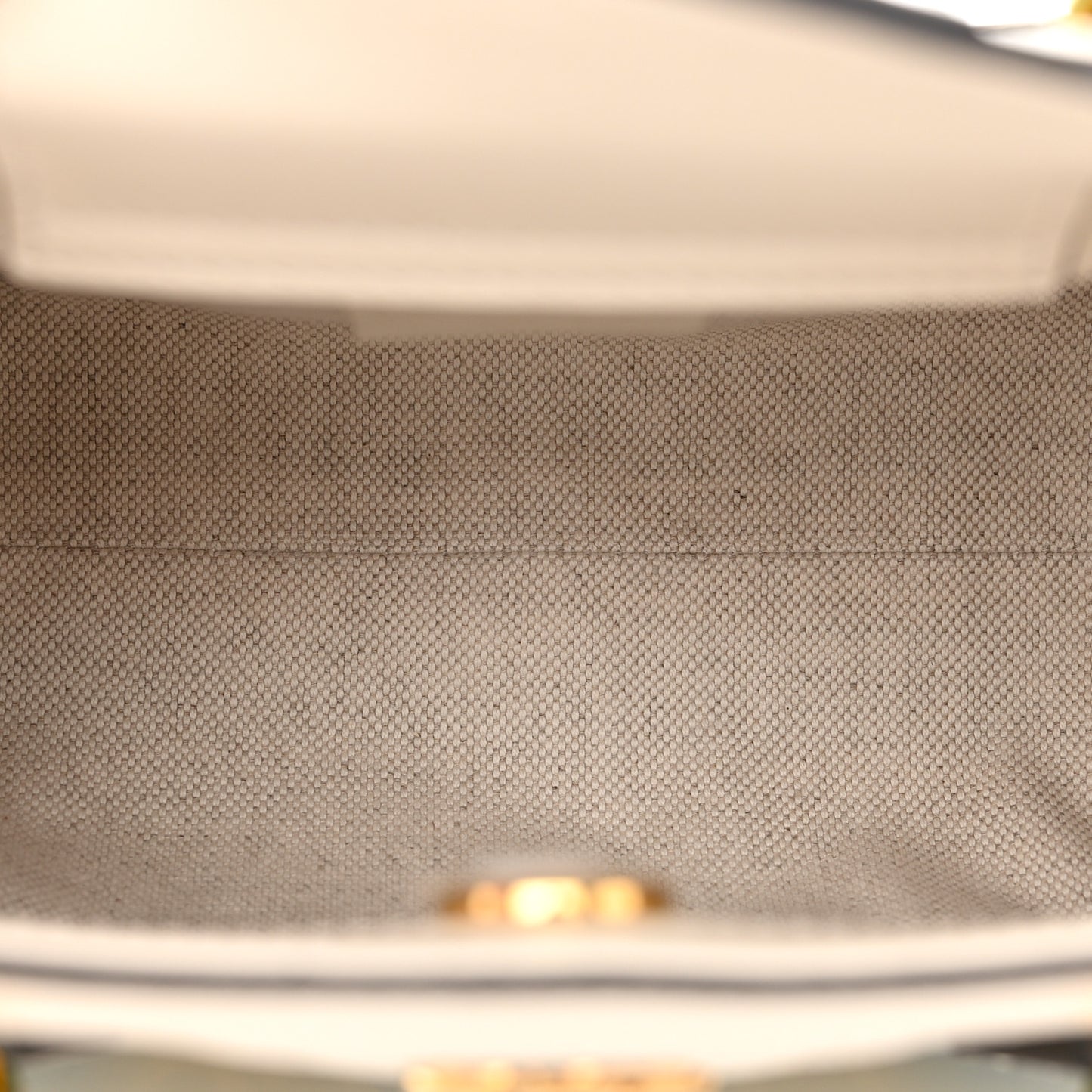 Azalea Calfskin GG Monogram Bi-Color Debossed Mini Diana Tote Bag Emerald Stone Topaz Mystic White