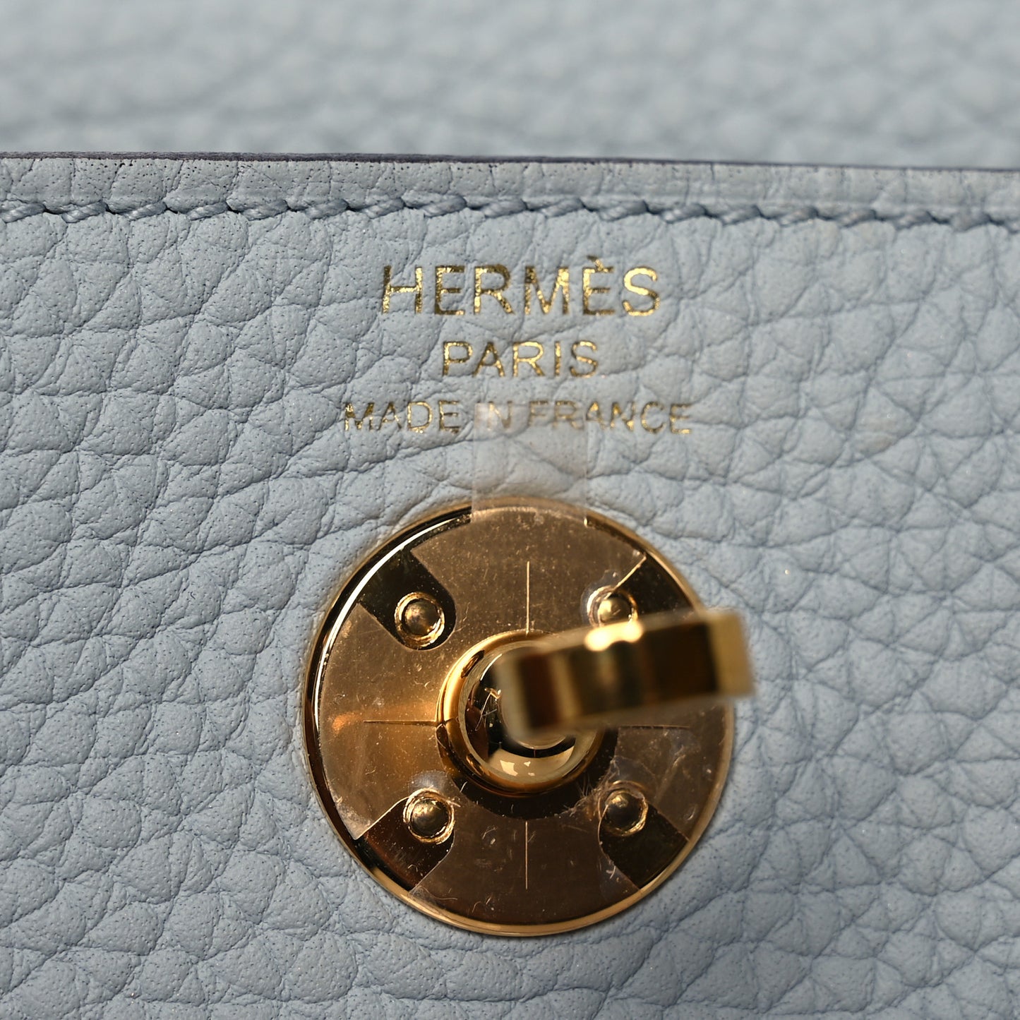 Taurillon Clemence Mini Lindy 20 Bleu Pale