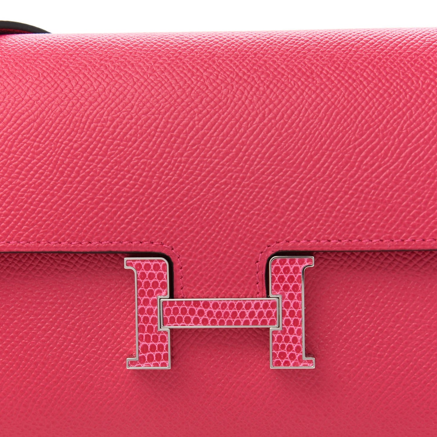 Epsom Lizard Constance Wallet To Go Rose Mexico