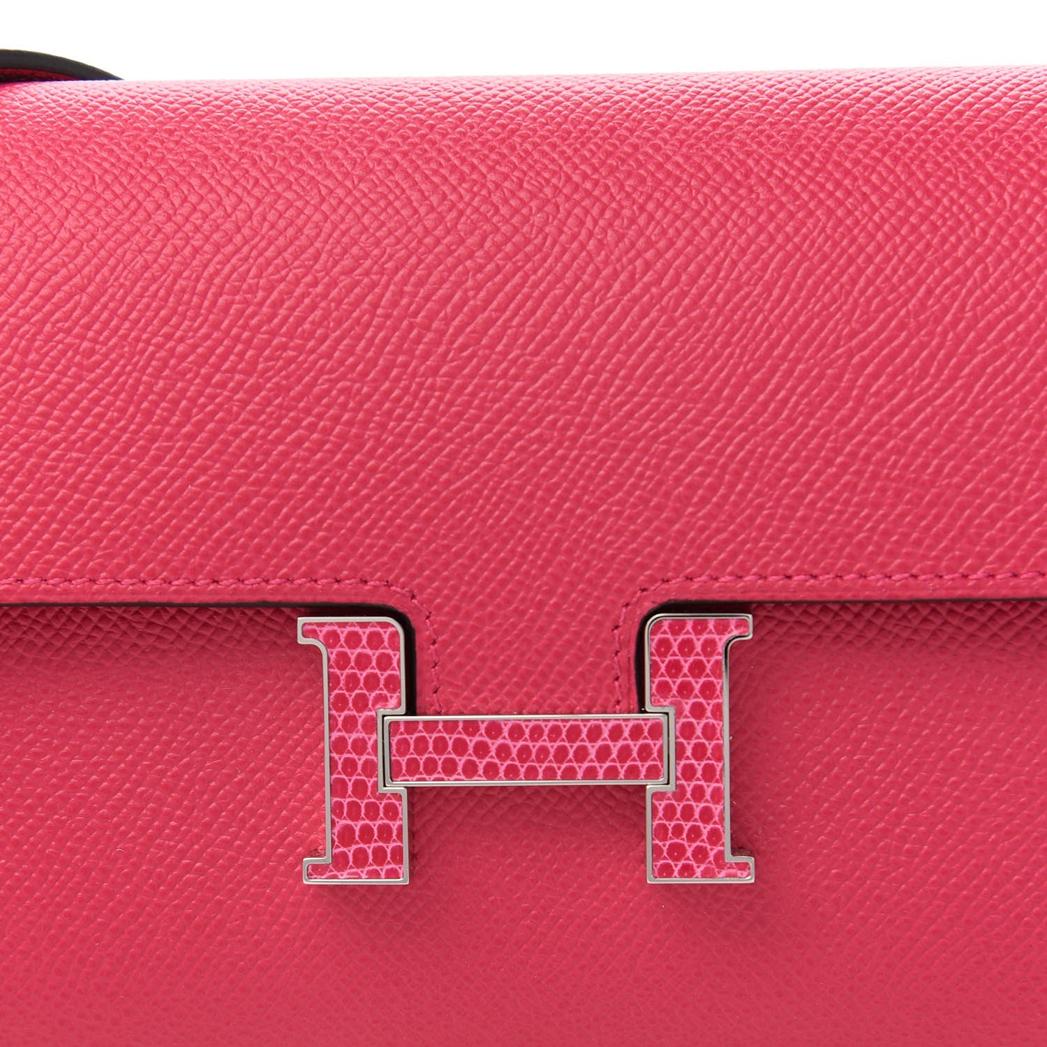 Hermes Epsom Lizard Constance Wallet To Go Rose Mexico 10 of 11