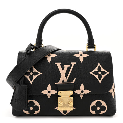 Louis Vuitton Empreinte Monogram Giant Madeleine BB Black Beige 1 of 9