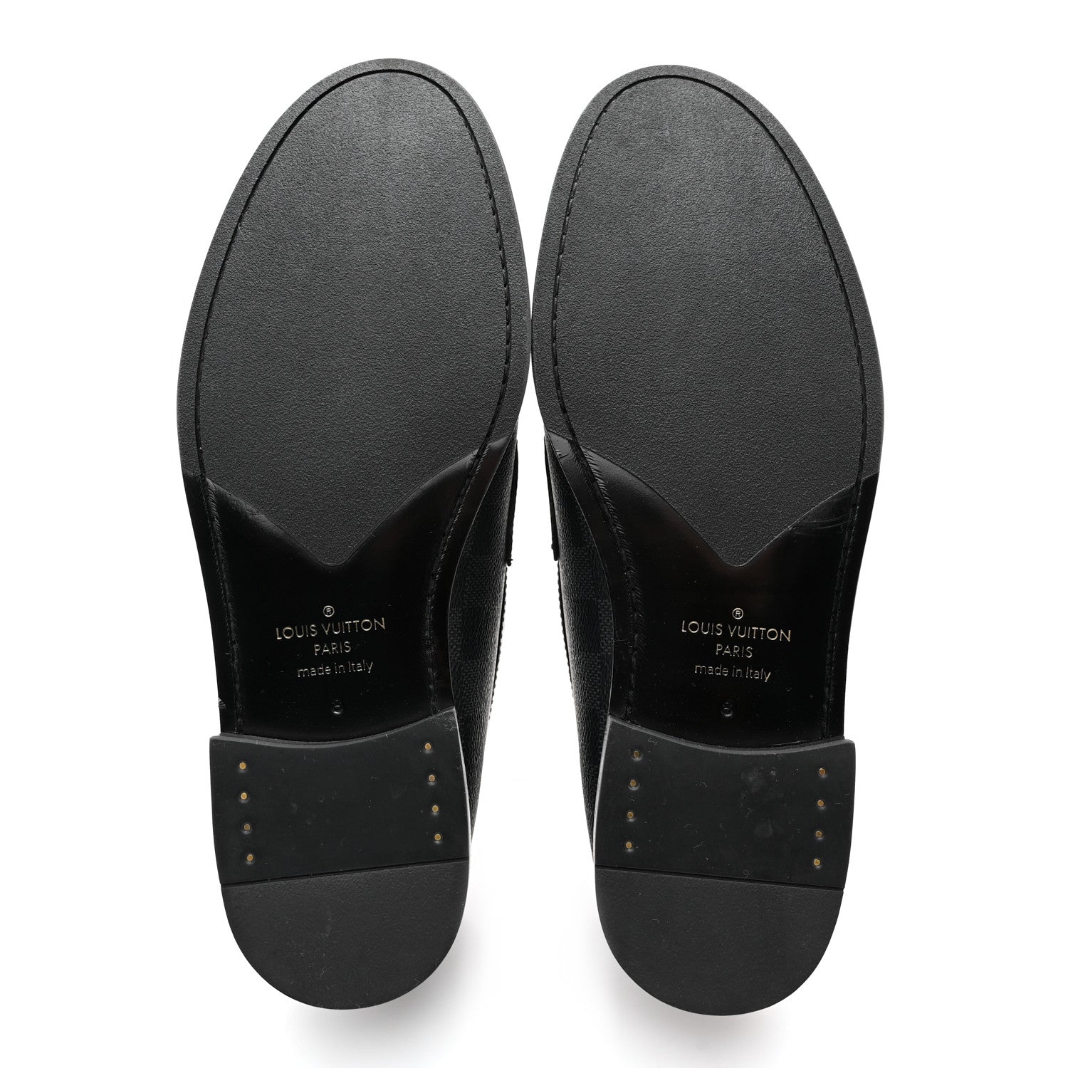Louis Vuitton Damier Graphite Calfskin Mens Major Loafers 8 5 of 10