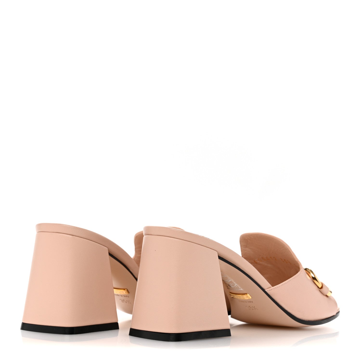 Gucci Nappa Horsebit 75mm Slide Sandals 35.5 Skin Rose 5 of 10