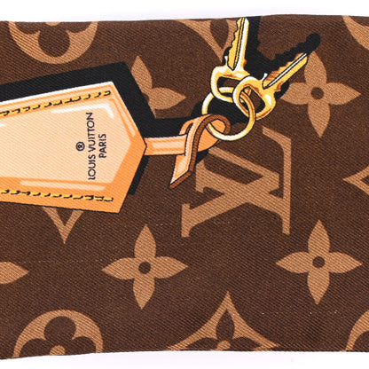 Louis Vuitton Silk Monogram Confidential Bandeau Brown 5 of 5