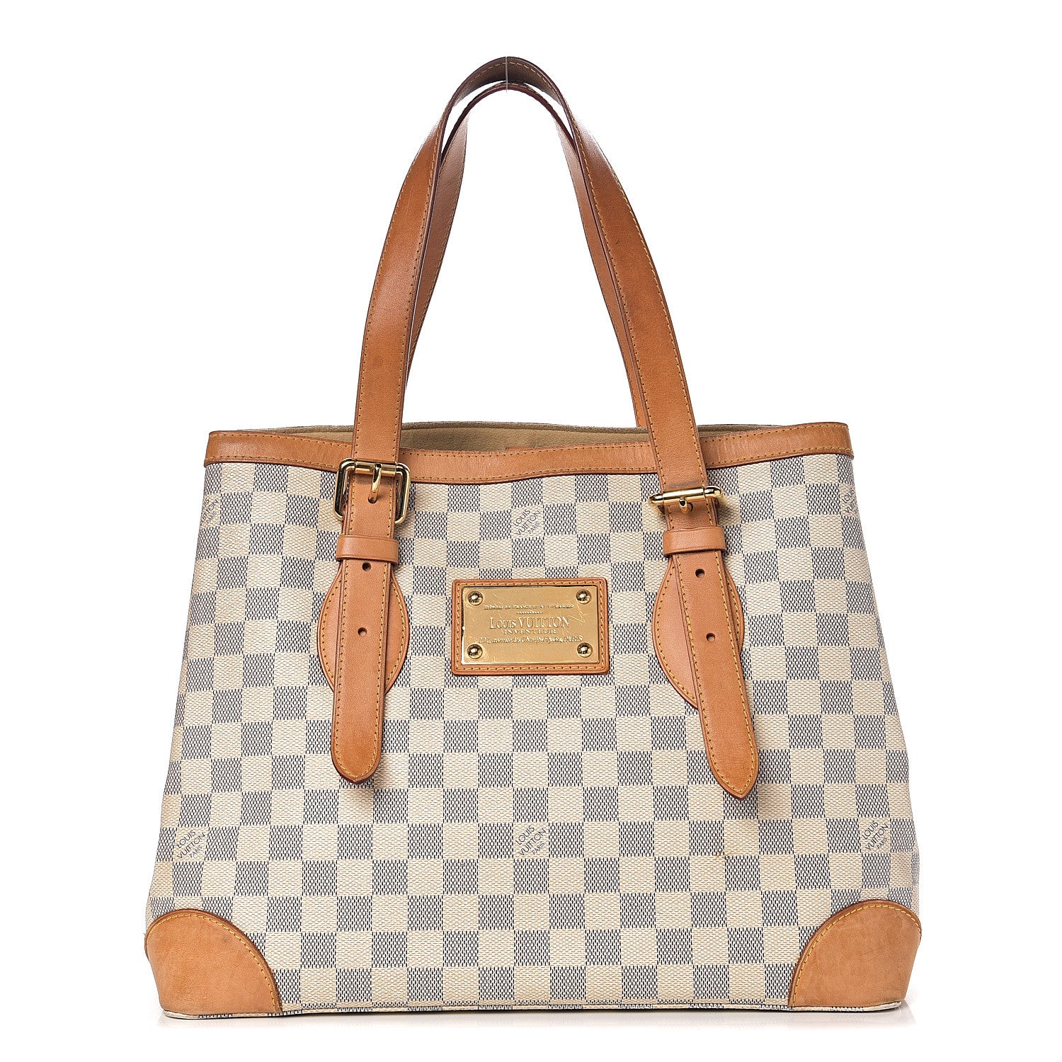 Louis Vuitton Damier Azur Hampstead MM 1 of 10