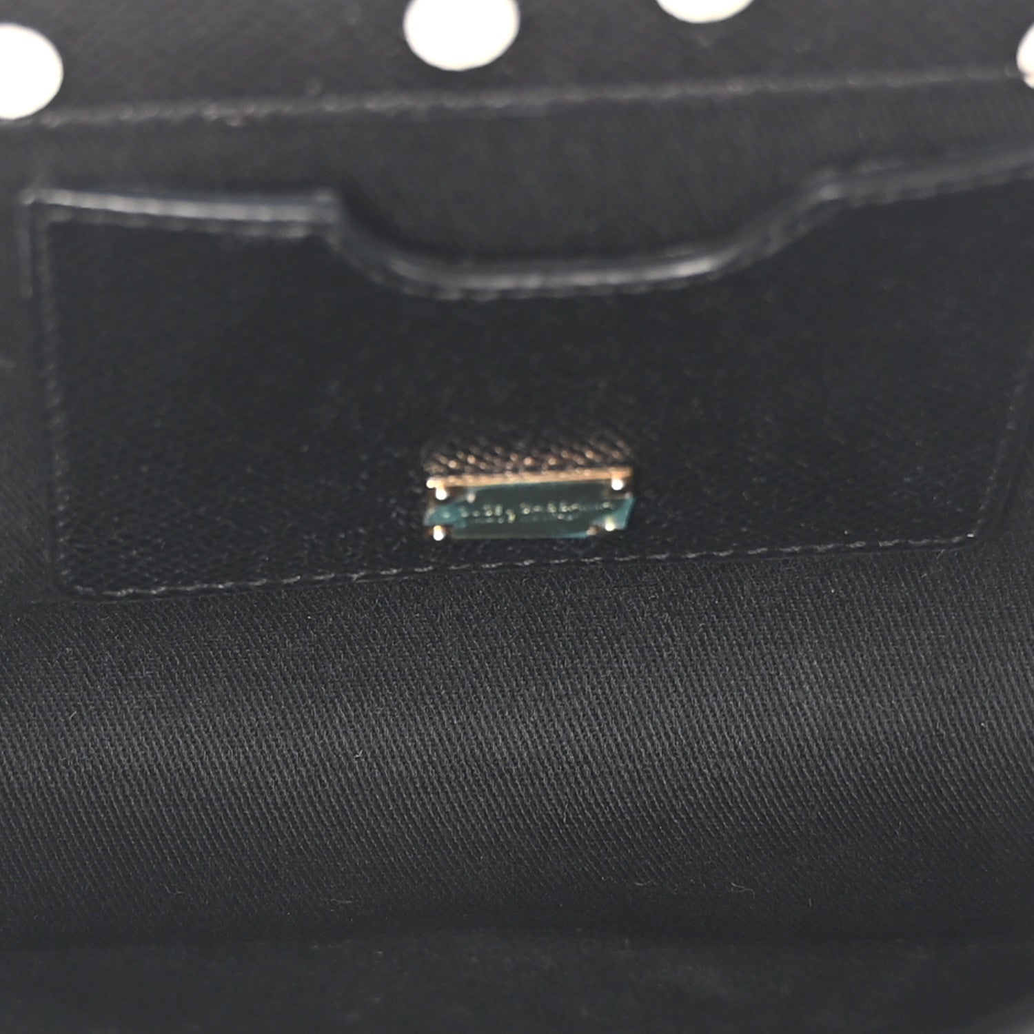 Dolce & Gabbana Dauphine Polka Dot Print Shoulder Bag Black 5 of 9