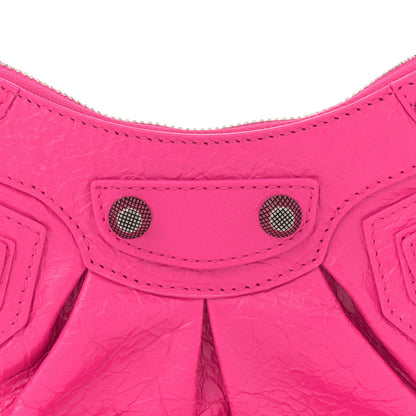 Balenciaga Agneau Arena Le Cagole Shoulder Bag XS Violet Fuxia 9 of 11