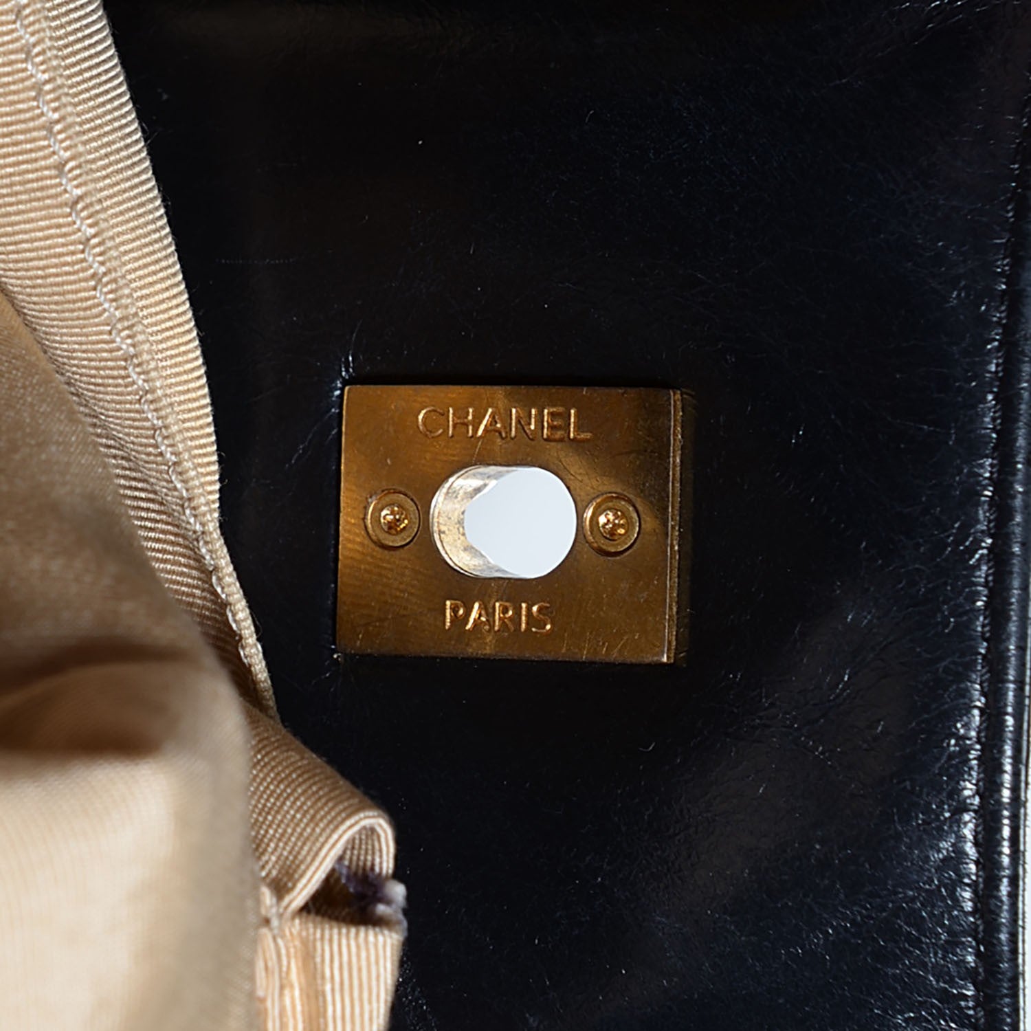 Chanel Calfskin In The Mix Shopping Tote Beige Black 8 of 8