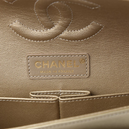 Chanel Nylon Quilted Medium Cat Emoticon Double Flap Navy Gold 7 of 13
