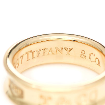 Tiffany 18K Yellow Gold 1837 Band Ring 52 6 5 of 7