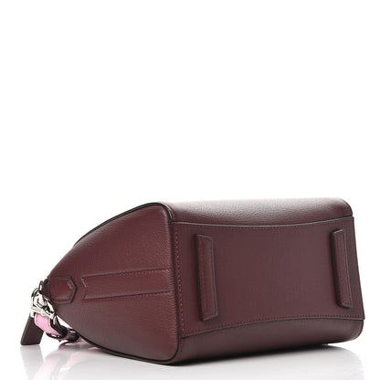 Givenchy Sugar Goatskin Mini Tri-Color Antigona Burgundy Pink White 4 of 8