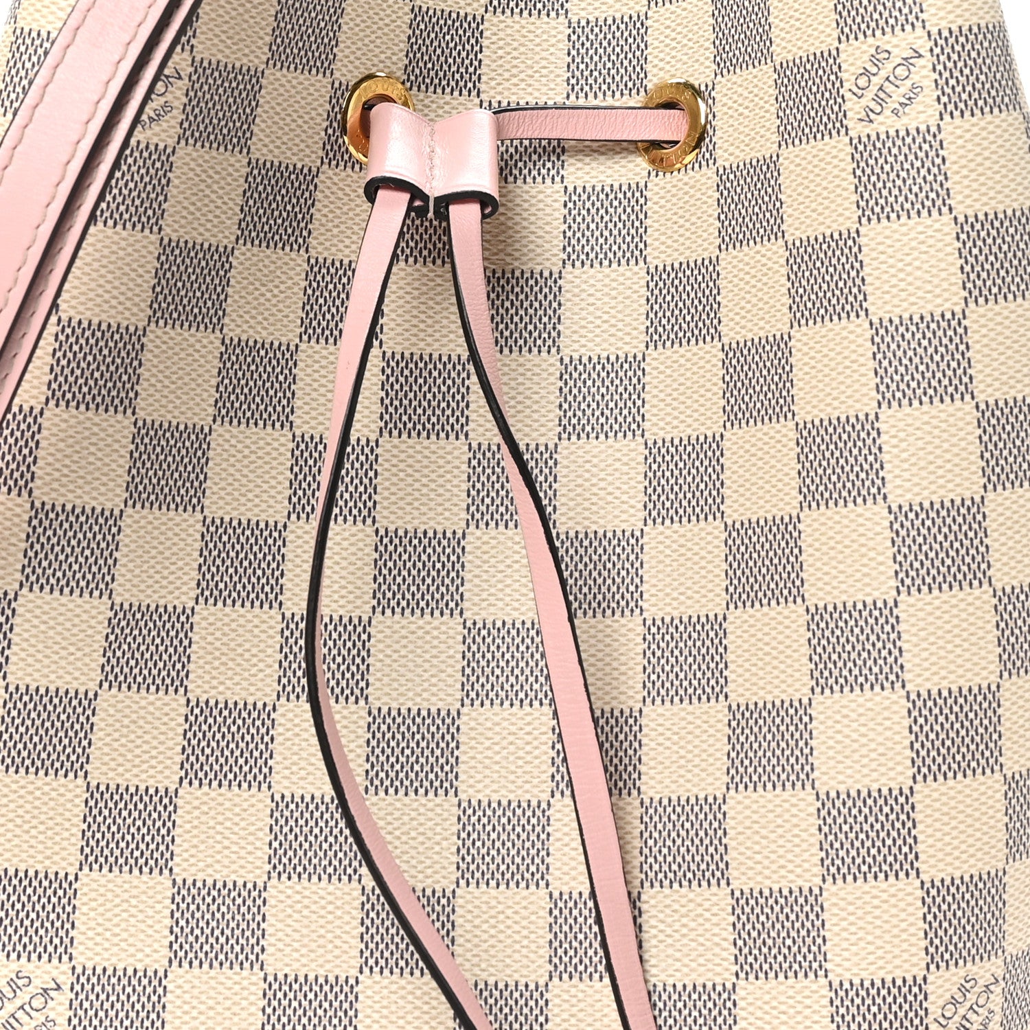 Louis Vuitton Damier Azur Neonoe MM Eau De Rose 7 of 9