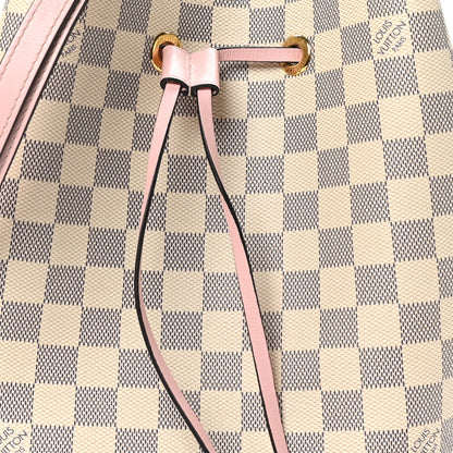 Louis Vuitton Damier Azur Neonoe MM Eau De Rose 7 of 9