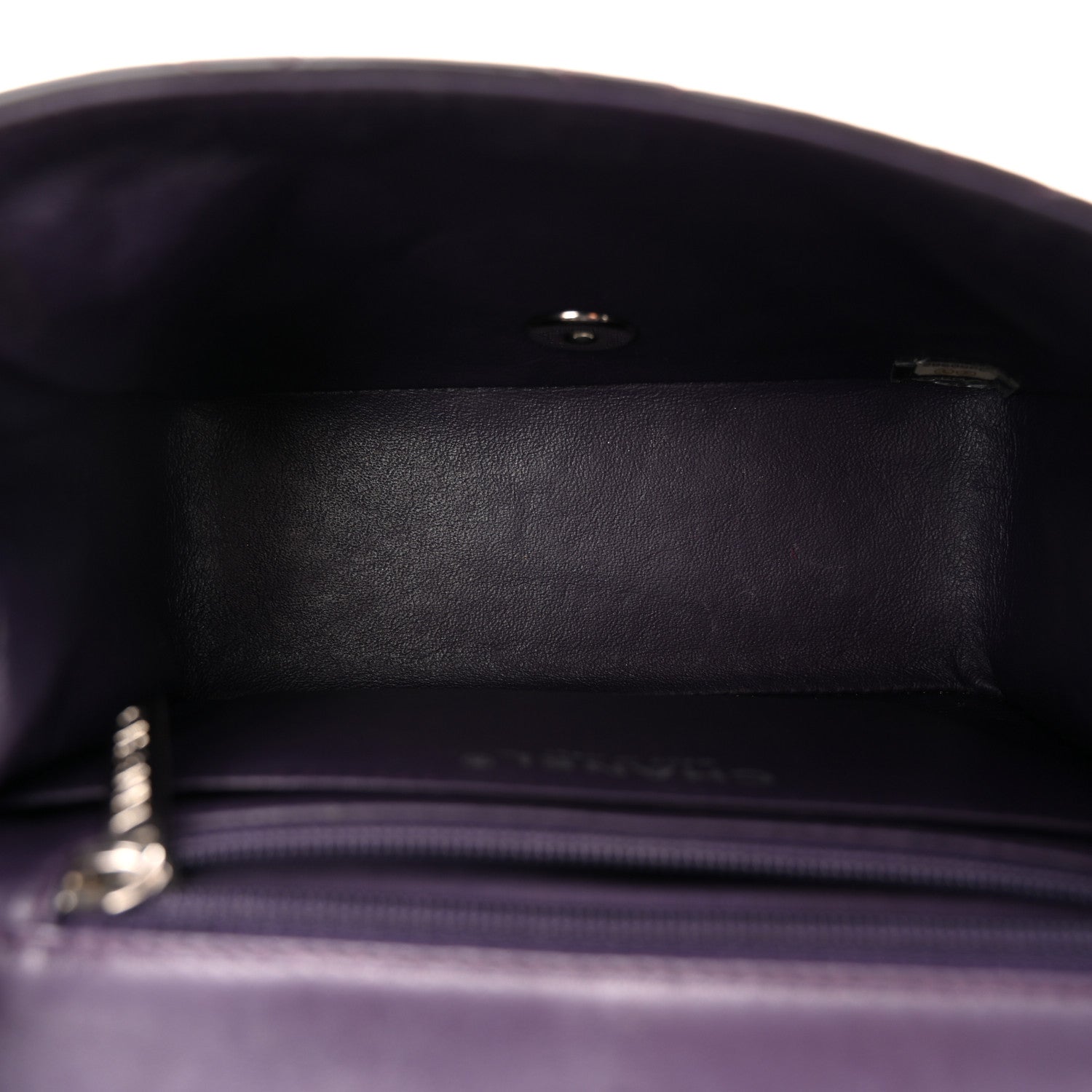 Chanel Patent Quilted Mini Square Flap Purple 5 of 10